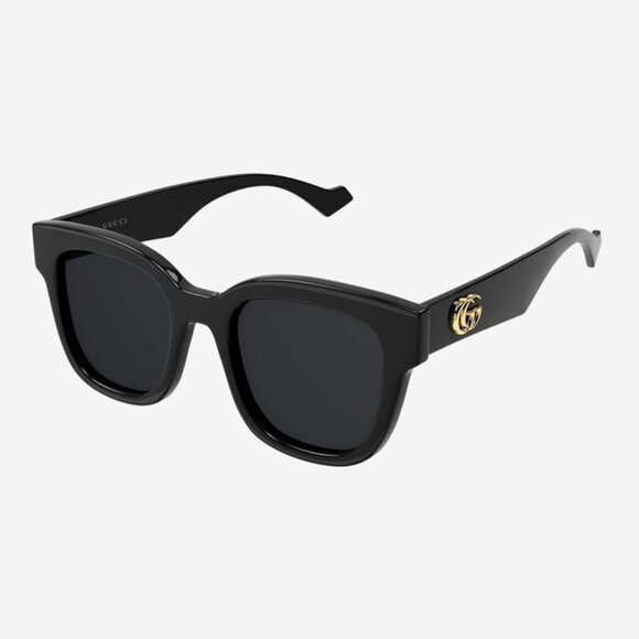 NEW GUCCI GG0998S SQUARED FEMENINE BLACK SUNGLASSES